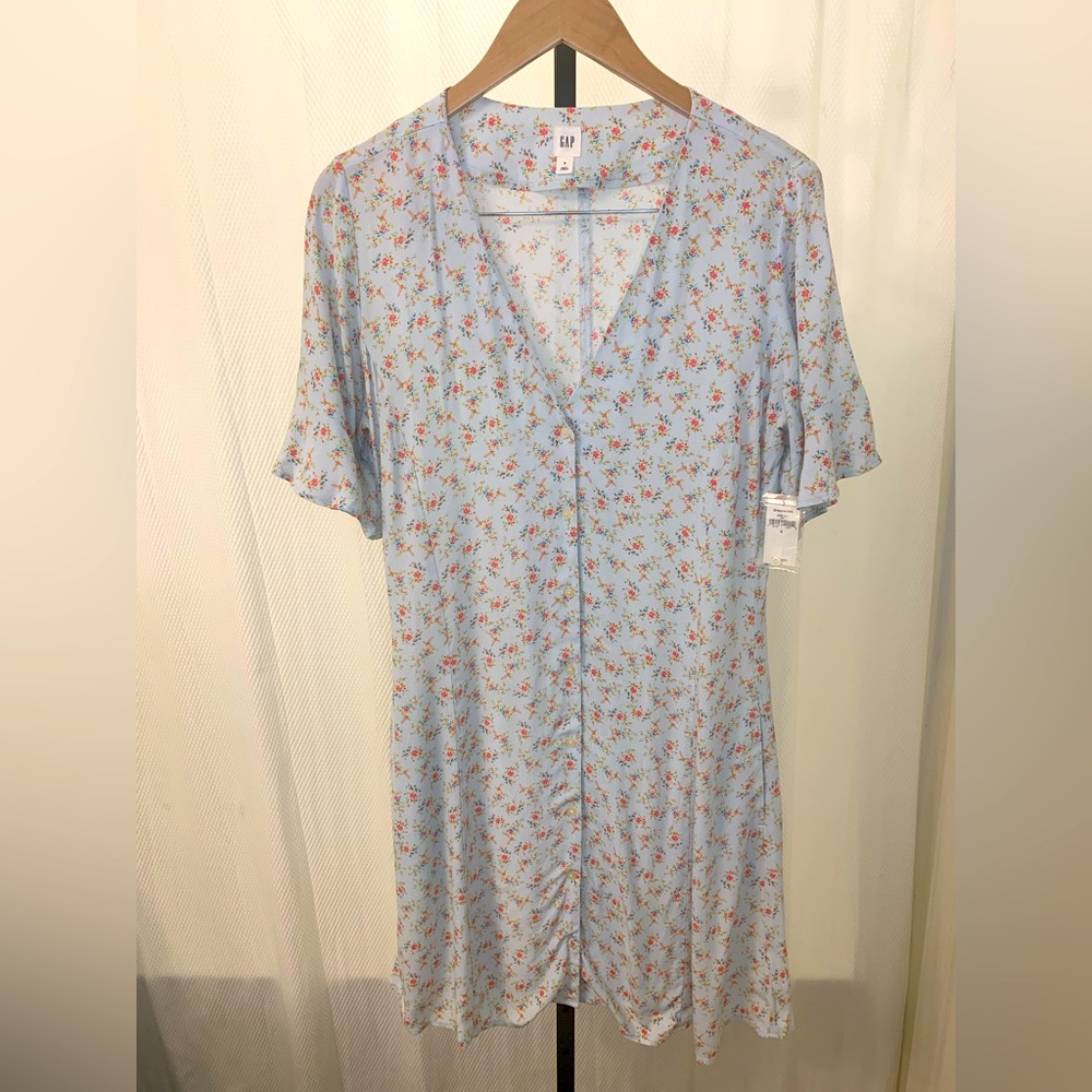 Gap Floral Midi Flutter Dress